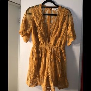 Floral & Lace Detailing Romper